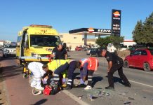 Un joven resulta herido en un accidente de moto en Formentera