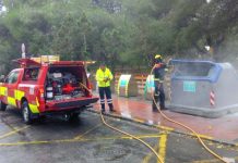 Los bomberos de Formentera realizaron dos intervenciones durante la mañana de ayer