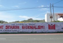 Apareixen pintades a favor de l’alliberament dels presos polítics de Catalunya