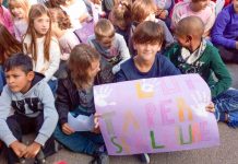 El profesorado y el alumnado del CEIP Mestre Lluís Andreu se vuelcan contra la violencia de género