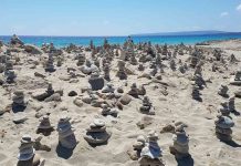 Suspendida la jornada de retirada de los montículos de piedras en es Trucadors