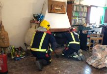 Sofocado un conato de incendio en una chimenea en Porto Saler