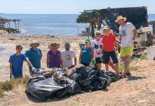 El calor no hace mella en el voluntariado para recoger residuos de las playas
