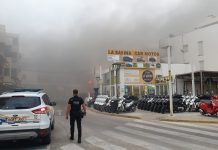 Incendio en Es Pujols