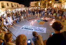 150 persones es concentren a Formentera per protestar contra la sentència del Suprem