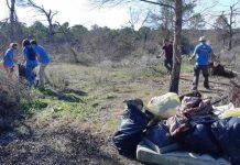 Voluntarios recogen 500 kilos de basura en la zona de Cala Saona