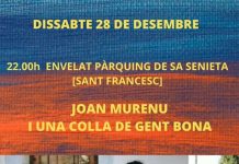 Joan Murenu i una colla de gent bona actúan esta noche en Formentera