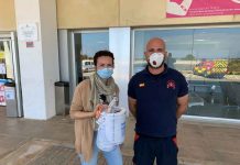 El Hospital de Formentera recibe 5 pantallas de protección realizadas por la ONG Bomberos sin Fronteras