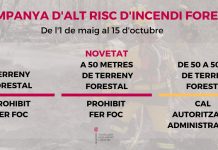 El Consell recuerda la prohibición de hacer fuego desde el pasado 1 de mayo hasta el 15 de octubre