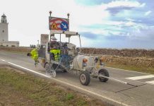Comienza el pintado de la carretera PM-820 en toda su extensión