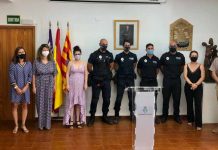 Entrega de diplomas de capacitación de agentes de la Policía Local en Formentera