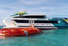 Consiguen trasladar el fast ferry Eco Lux hasta el puerto de Ibiza
