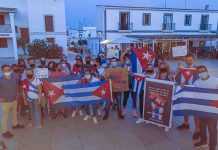 Formentera acoge una concentración en solidaridad con el pueblo cubano