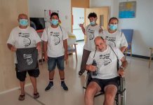 Usuarios del Centro de Día colaboran en difundir la prevención del consumo de alcohol en menores