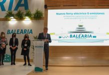 Baleària presenta en FITUR el primer ferry eléctrico destinado a la ruta entre las Pitiusas