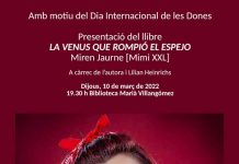 Presentación del libro «La Venus que rompió el espejo», por su autora Miren Jaurne (Mimi XXL)
