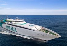 Baleària renueva los motores del fast ferry Ramón Llull para dotar de mayor eficiencia y fiabilidad la ruta Dénia-Formentera Fast ferry Ramón Llul de Baleària