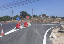 La carretera de Ca Marí reabierta al tránsito rodado Cruce es Ca Marí