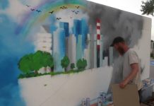 Nuevo mural de concienciación ambiental en el Casal de Joves Viking Fader