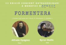 Alfredo Oyágüez y Byron Wallis en Formentera para la III Edición del Concierto Extraordinario a beneficio de APNEEF