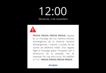 Empiezan las pruebas del nuevo sistema de alertas a la población en caso de emergencia extraordinaria o catástrofe Prueba del nuevo sistema de avisos de emergencia