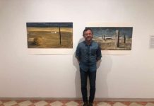 Llega a Formentera la muestra “Naufragis i refugis” de Jordi Soldevila Jordi Soldevila en la inauguración de la muestra