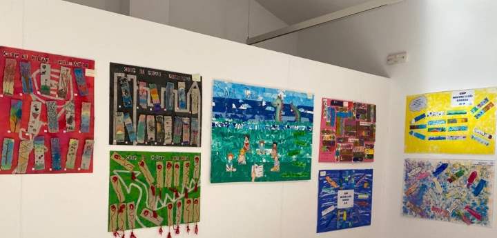 Exposició punts de llibre al Centro Gabrielet