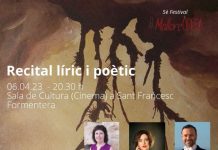 Arriba a Formentera L’espera de la letargia amb María Teresa Ferrer, Vega Escribano y Francesc Blanco Recital L'espera de la letargia