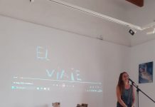 La capital de Austria y Formentera se unen en la exposición «Escala Vienna Connection» Carmen Armbruster en la inauguración de la muestra