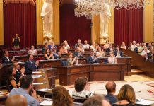 Los socialistas de Formentera presentan enmiendas con el grupo parlamentario por casi 6 millones de euros Llorenç Córdoba ayer en el Parlament balear