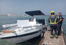 Conato de incendio de una embarcación amarrada en es Pujols