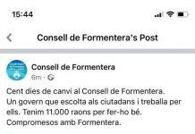 El equipo de gobierno atribuye a un «error humano» la publicación del logo de Sa Unió en la información sobre los cien días de gobierno