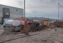 El Consell suspende momentáneamente la aceptación de determinados residuos en el vertedero de es Cap de Barbaria Despliegue de medios para combatir el fuego en el vertedero de es Cap