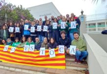 Profesorado del IES Marc Ferrer por la continuidad de la educación en catalán