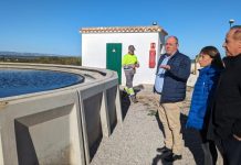 Lafuente anuncia una inversión de 20 millones de euros en el ciclo del agua de Formentera durante la legislatura Visita del conseller Lafuente y la consellera Verónica Castelló a la EDAR de Formentera