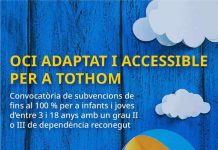 Ayudas de 1,6 millones para el programa de ocio adaptado para niños y adolescentes con grado II o III de dependencia Convocatoria subvenciones plan de ocio adaptado
