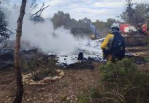 Arde una embarcación presuntamente utilizada como vivienda en un terreno de es Cap Incendio es CAP