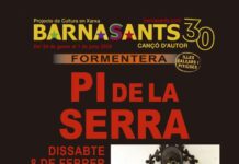 Quico Pi de la Serra arriba a Formentera, amb el Barnasants el 8 de febrer