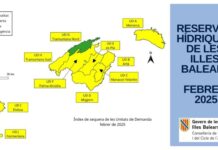 Formentera registró un mes de febrero cálido y seco Reservas Hídricas datos febrero 2025