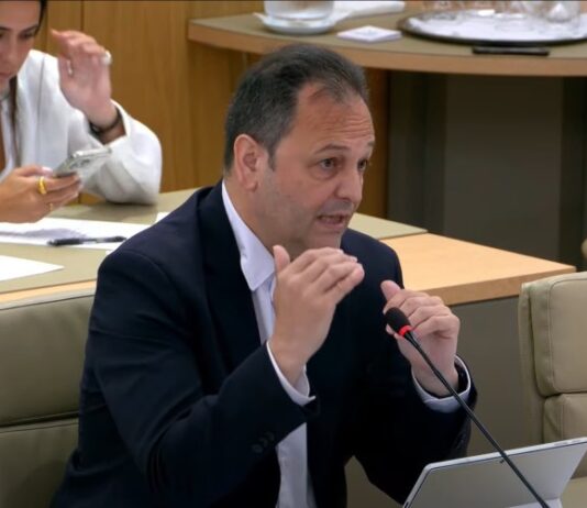 Córdoba defiende más seguridad para las familias y el derecho civil propio de Formentera El diputado Llorenç Córdoba en su intervención hoy en el Parlament balear