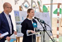 La presidenta del Govern presenta en Formentera las obras de ampliación del IES Marc Ferrer Óscar Portas y Marga Prohens
