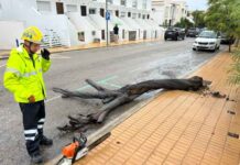 Emergencias mantiene la alerta roja por lluvias y tormentas en Ibiza y Formentera y activa el Plan INUNBAL en situación operativa 2 en las Pitiusas Tormenta 30 septiembre 2025