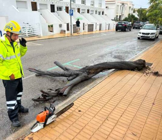 Emergencias mantiene la alerta roja por lluvias y tormentas en Ibiza y Formentera y activa el Plan INUNBAL en situación operativa 2 en las Pitiusas Tormenta 30 septiembre 2025