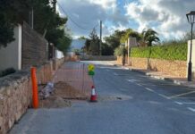 Inicio de las obras de adecuación integral del carrer Punta Prima en es Pujols Inicio obras carrer Punta Prima de es Pujols