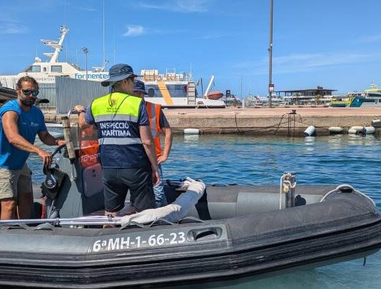 El Govern intensifica la lucha contra el intrusismo náutico con más de 1.350 controles y 68 expedientes sancionadores en 2026 Servicio de Inspección Marítima en Formentera