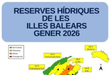 Las reservas hídricas de las Islas Baleares suben hasta el 51% en enero y Formentera continúa en situación de normalidad