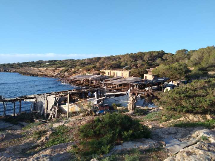 Casetas varadero en Formentera