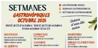 “Les Setmanes Gastronòmiques” de Formentera contarán con la participación de 26 restaurantes