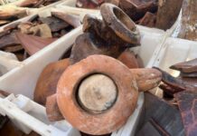 El MAEF acoge más de una veintena de ánforas romanas recuperadas por un barco oceanográfico en un lance en el sur de Formentera Hallazgo ánforas romanas