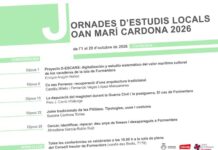 Les Jornades d’Estudis Locals Joan Marí Cardona tornen a l’octubre amb cinc mirades sobre el patrimoni i la memòria de Formentera